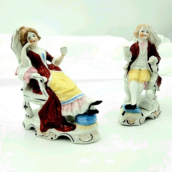 1880's Antique German Porcelain Figurines - Picture 7 of 16